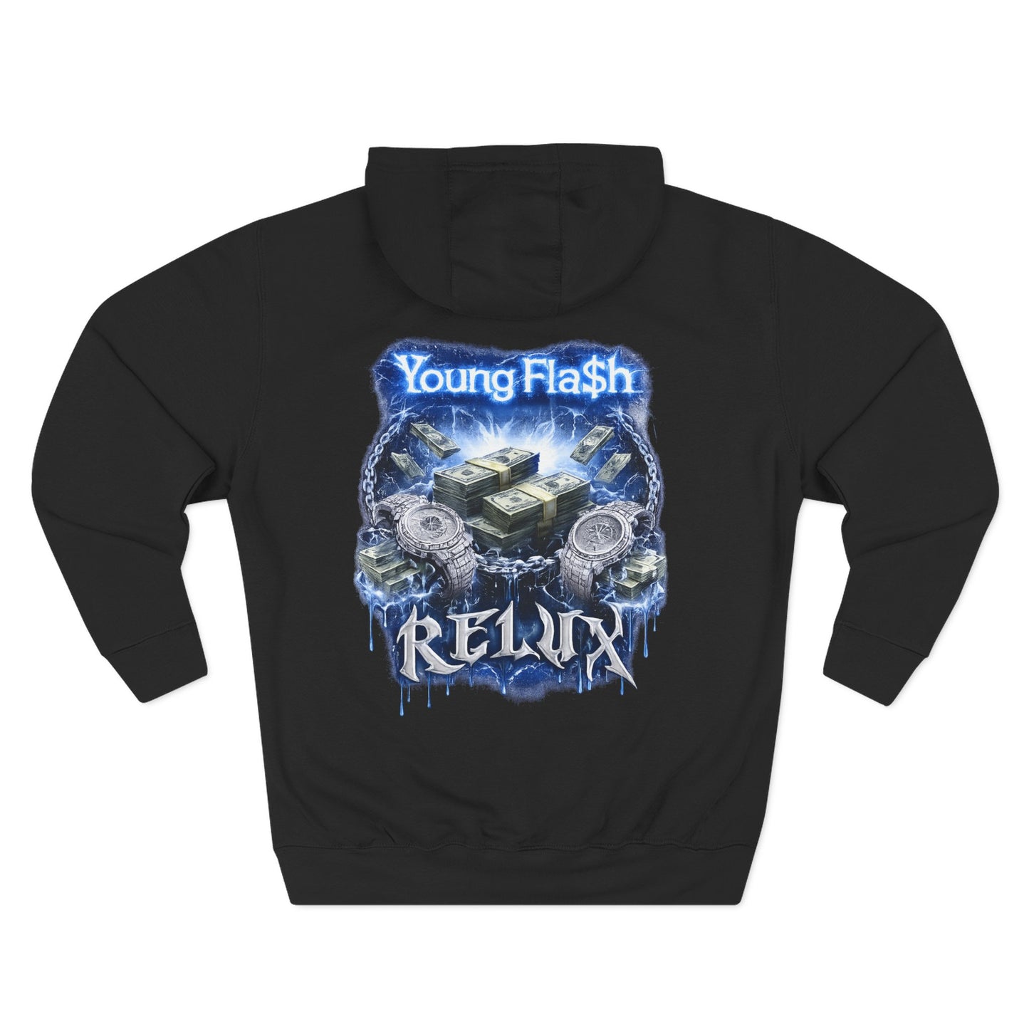Young Fla$h X ReLux 111 Club Collab hoodie